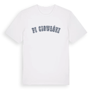 Pięciowłóki college t-shirt – ekologisk bomull t-shirt från Pinshirt