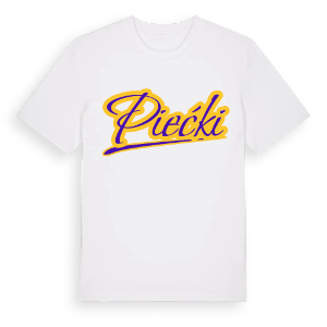Piećki baseball t-shirt – ekologisk bomull t-shirt från Pinshirt
