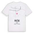 Piećki karta t-shirt