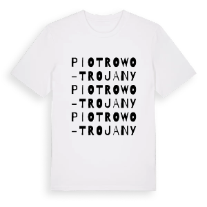 Piotrowo-Trojany ordlek t-shirt – ekologisk bomull t-shirt från Pinshirt