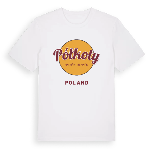 Półkoty cirkel t-shirt – ekologisk bomull t-shirt från Pinshirt