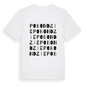 Pobondzie ordlek t-shirt – ekologisk bomull t-shirt från Pinshirt