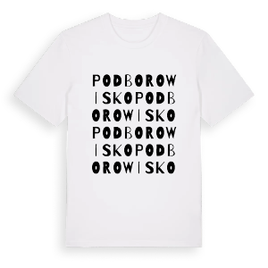 Podborowisko ordlek t-shirt – ekologisk bomull t-shirt från Pinshirt