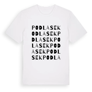 Podlasek ordlek t-shirt – ekologisk bomull t-shirt från Pinshirt