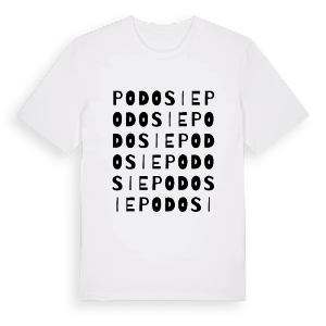 Podosie ordlek t-shirt – ekologisk bomull t-shirt från Pinshirt