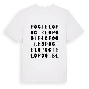 Pogibło ordlek t-shirt – ekologisk bomull t-shirt från Pinshirt