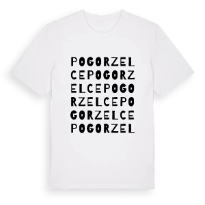 Pogorzelce ordlek t-shirt – ekologisk bomull t-shirt från Pinshirt