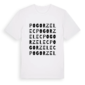 Pogorzelec ordlek t-shirt – ekologisk bomull t-shirt från Pinshirt