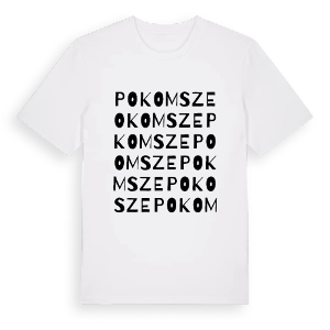 Pokomsze ordlek t-shirt – ekologisk bomull t-shirt från Pinshirt