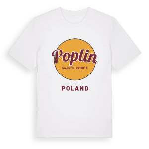 Poplin cirkel t-shirt – ekologisk bomull t-shirt från Pinshirt