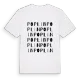 Poplin ordlek t-shirt