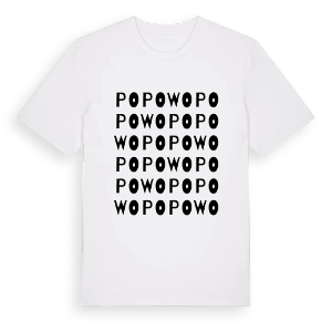Popowo ordlek t-shirt – ekologisk bomull t-shirt från Pinshirt