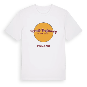 Porośl-Wojsławy cirkel t-shirt – ekologisk bomull t-shirt från Pinshirt