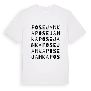 Posejanka ordlek t-shirt – ekologisk bomull t-shirt från Pinshirt