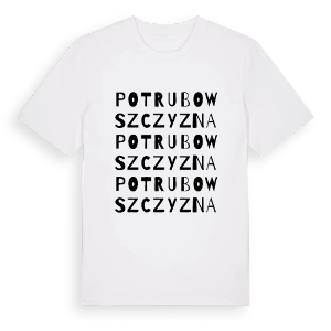Potrubowszczyzna ordlek t-shirt – ekologisk bomull t-shirt från Pinshirt