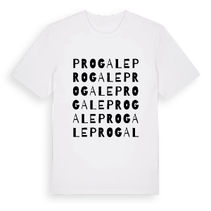 Progale ordlek t-shirt – ekologisk bomull t-shirt från Pinshirt