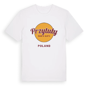 Przytuły cirkel t-shirt – ekologisk bomull t-shirt från Pinshirt
