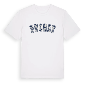 Puchły college t-shirt – ekologisk bomull t-shirt från Pinshirt