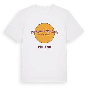 Putkowice Nadolne cirkel t-shirt – ekologisk bomull t-shirt från Pinshirt