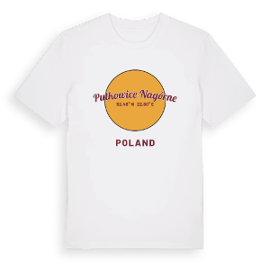 Putkowice Nagórne cirkel t-shirt – ekologisk bomull t-shirt från Pinshirt