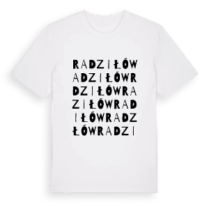 Radziłów ordlek t-shirt – ekologisk bomull t-shirt från Pinshirt