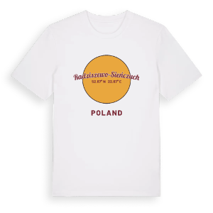 Radziszewo-Sieńczuch cirkel t-shirt – ekologisk bomull t-shirt från Pinshirt