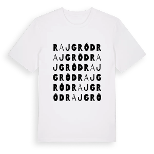 Rajgród ordlek t-shirt – ekologisk bomull t-shirt från Pinshirt