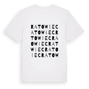 Ratowiec ordlek t-shirt – ekologisk bomull t-shirt från Pinshirt