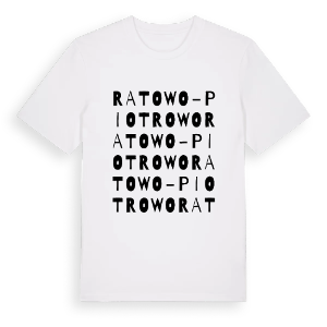 Ratowo-Piotrowo ordlek t-shirt – ekologisk bomull t-shirt från Pinshirt