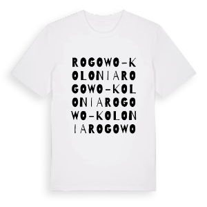 Rogowo-Kolonia ordlek t-shirt – ekologisk bomull t-shirt från Pinshirt