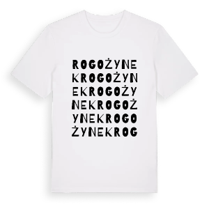 Rogożynek ordlek t-shirt – ekologisk bomull t-shirt från Pinshirt