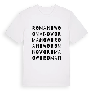 Romanowo ordlek t-shirt – ekologisk bomull t-shirt från Pinshirt