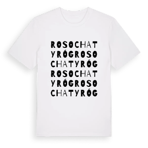 Rosochaty Róg ordlek t-shirt – ekologisk bomull t-shirt från Pinshirt