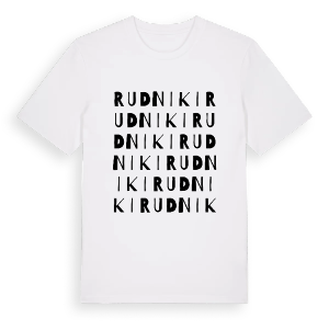 Rudniki ordlek t-shirt – ekologisk bomull t-shirt från Pinshirt
