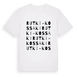 Rutki-Kossaki ordlek t-shirt – ekologisk bomull t-shirt från Pinshirt
