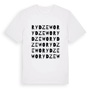 Rydzewo ordlek t-shirt – ekologisk bomull t-shirt från Pinshirt