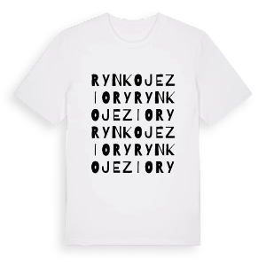 Rynkojeziory ordlek t-shirt – ekologisk bomull t-shirt från Pinshirt