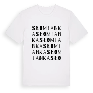 Słomianka ordlek t-shirt – ekologisk bomull t-shirt från Pinshirt
