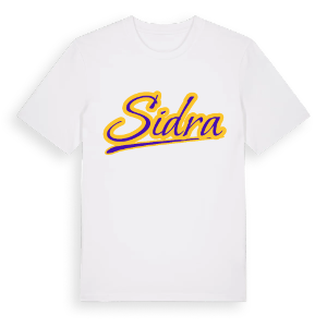 Sidra baseball t-shirt – ekologisk bomull t-shirt från Pinshirt