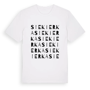 Siekierka ordlek t-shirt – ekologisk bomull t-shirt från Pinshirt