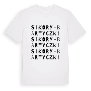 Sikory-Bartyczki ordlek t-shirt – ekologisk bomull t-shirt från Pinshirt