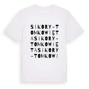 Sikory-Tomkowięta ordlek t-shirt – ekologisk bomull t-shirt från Pinshirt