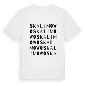 Skalimowo ordlek t-shirt – ekologisk bomull t-shirt från Pinshirt