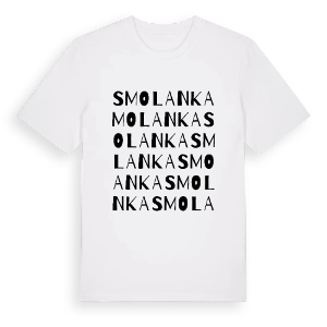 Smolanka ordlek t-shirt – ekologisk bomull t-shirt från Pinshirt