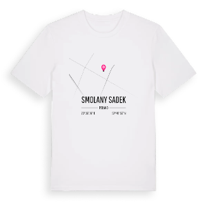 Smolany Sadek karta t-shirt – ekologisk bomull t-shirt från Pinshirt