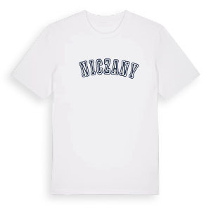 Śniczany college t-shirt – ekologisk bomull t-shirt från Pinshirt