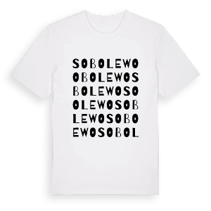 Sobolewo ordlek t-shirt – ekologisk bomull t-shirt från Pinshirt