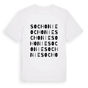 Sochonie ordlek t-shirt – ekologisk bomull t-shirt från Pinshirt