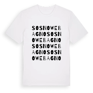 Sosnowe Bagno ordlek t-shirt – ekologisk bomull t-shirt från Pinshirt