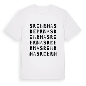 Srebrna ordlek t-shirt – ekologisk bomull t-shirt från Pinshirt